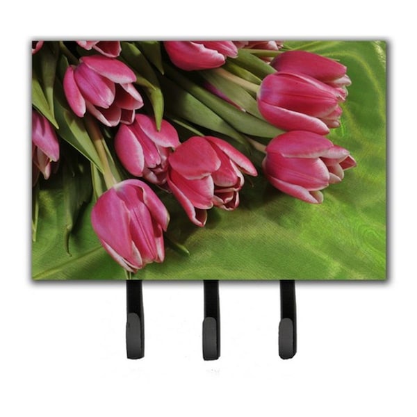 Carolines Treasures Pink Tulips Leash or Key Holder APH5048TH68 - main